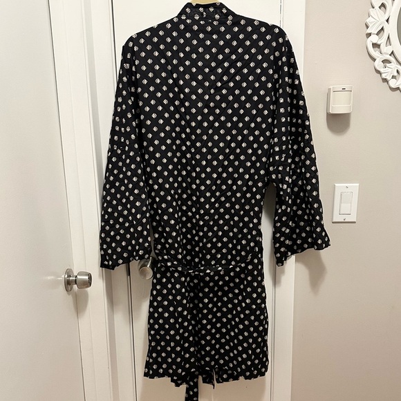 NWT Tory Burch Sloan Kettering Robe 2018 King Fish Print Cotton OS limited RARE - Picture 4 of 8
